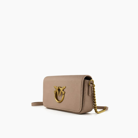pinko Pocket Love Bag Click: Taupe clair