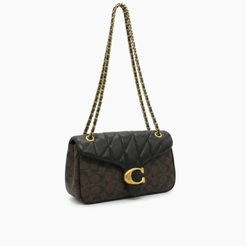 Sac porté épaule Tabby 26: Noir & Marron -
