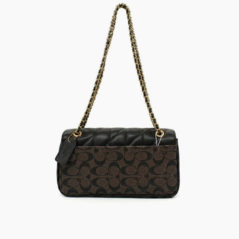 Sac porté épaule Tabby 26: Noir & Marron -