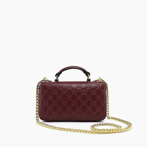 Gucci mini sac à main GG Milano: Bordeaux