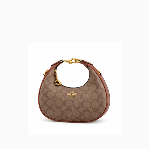 Coach Jonie Bag: Toile Signature Apricot/Brown
