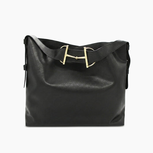 Gucci Beatrix Large en cuir: Noir -