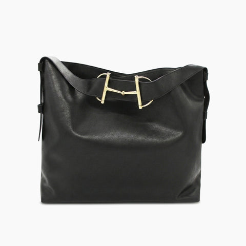 Gucci Beatrix Large en cuir: Noir -