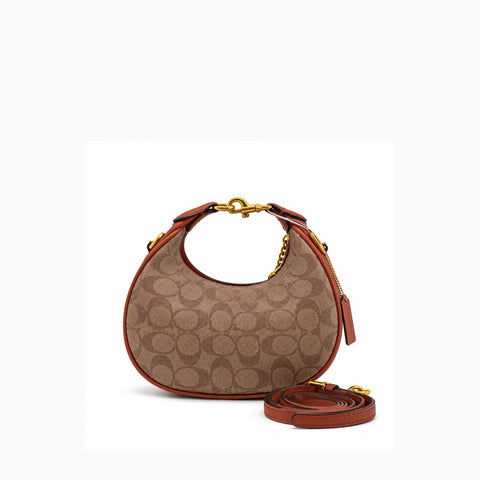 Coach Jonie Bag: Toile Signature Apricot/Brown