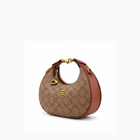 Coach Jonie Bag: Toile Signature Apricot/Brown