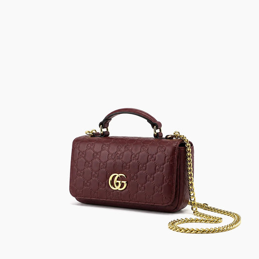 Gucci mini sac à main GG Milano: Bordeaux