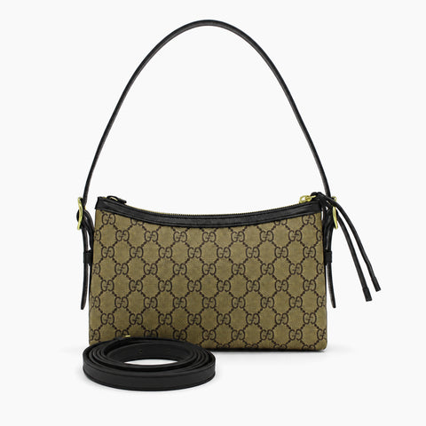 Gucci GG Emblem: Beige et ébène.-