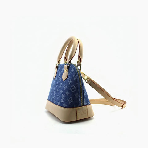 Alma BB LV Bleu (jean) Cuir Beige Clair