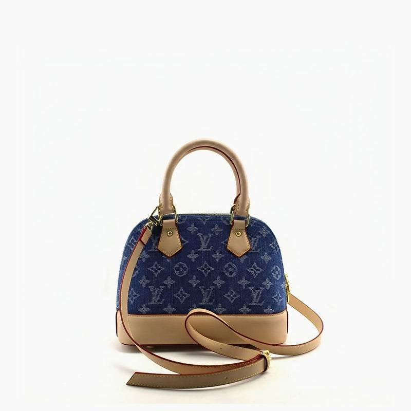 Alma BB LV Bleu (jean) Cuir Beige Clair