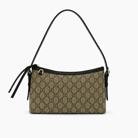 Gucci GG Emblem: Beige et ébène.-