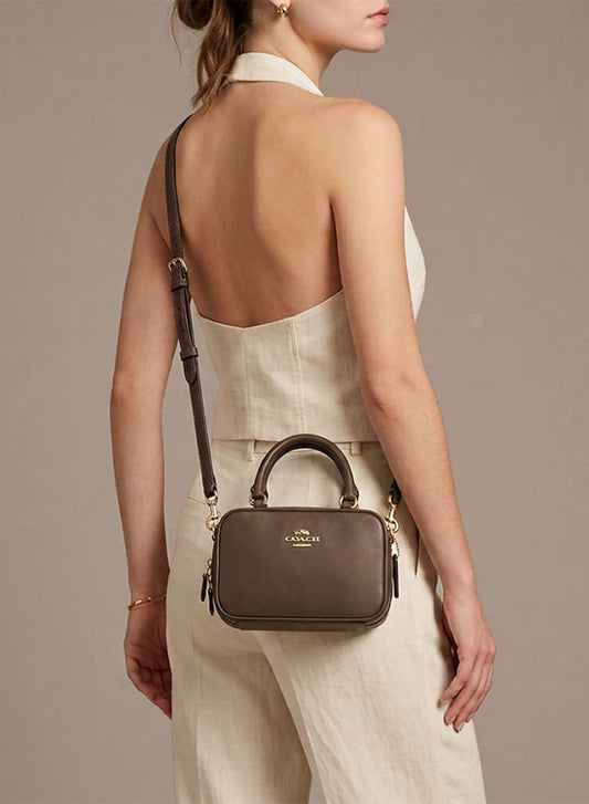 Coach Satchel Mini Jamie Camera Bag : Marron Foncé