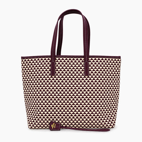Cabas Prada Symbole: Marron chocolat et écru -
