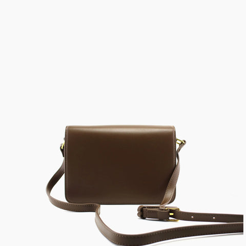 Triomphe de Celine Marron Foncé Cuir lisse