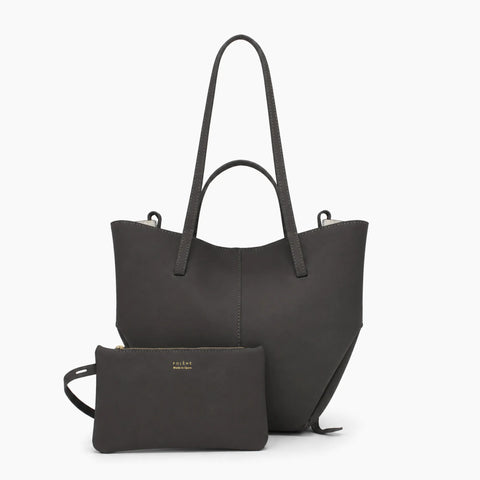 Cabas Cyme Mini de Polène: Gris anthracite -