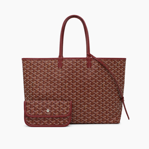 Cabas Saint Louis Goyard: Marron et bordeaux-