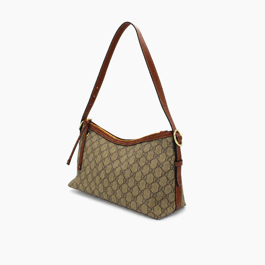 Gucci GG Emblem: Beige et marron-