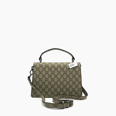 Gucci Dionysus: Toile beige et marron, daim rouge et boucle argentée