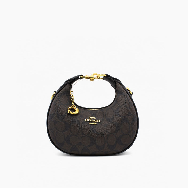 Coach Jonie Bag: Toile Signature Marron / Noir
