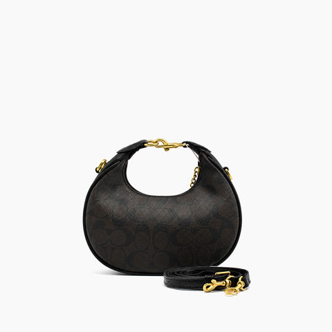 Coach Jonie Bag: Toile Signature Marron / Noir