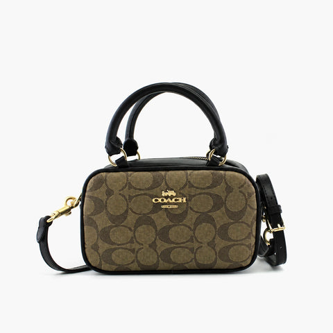 Coach Satchel Mini Jamie Camera Bag : Tan (Black/Gold)