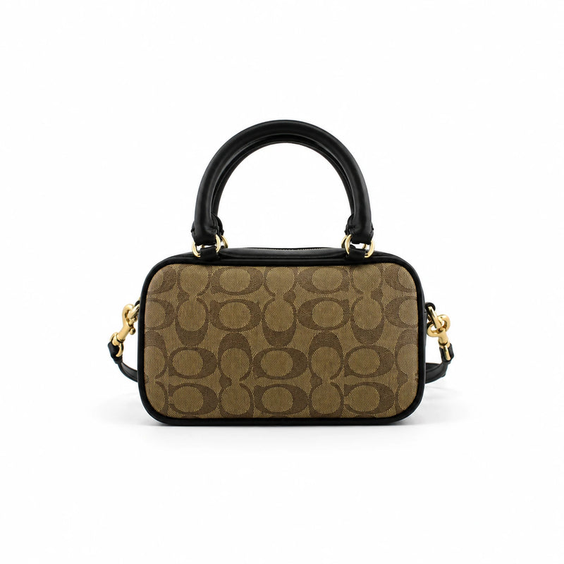 Coach Satchel Mini Jamie Camera Bag : Tan (Black/Gold)