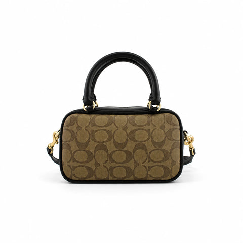 Coach Satchel Mini Jamie Camera Bag : Tan (Black/Gold)