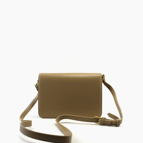Triomphe de Celine Beige Foncé Cuir lisse
