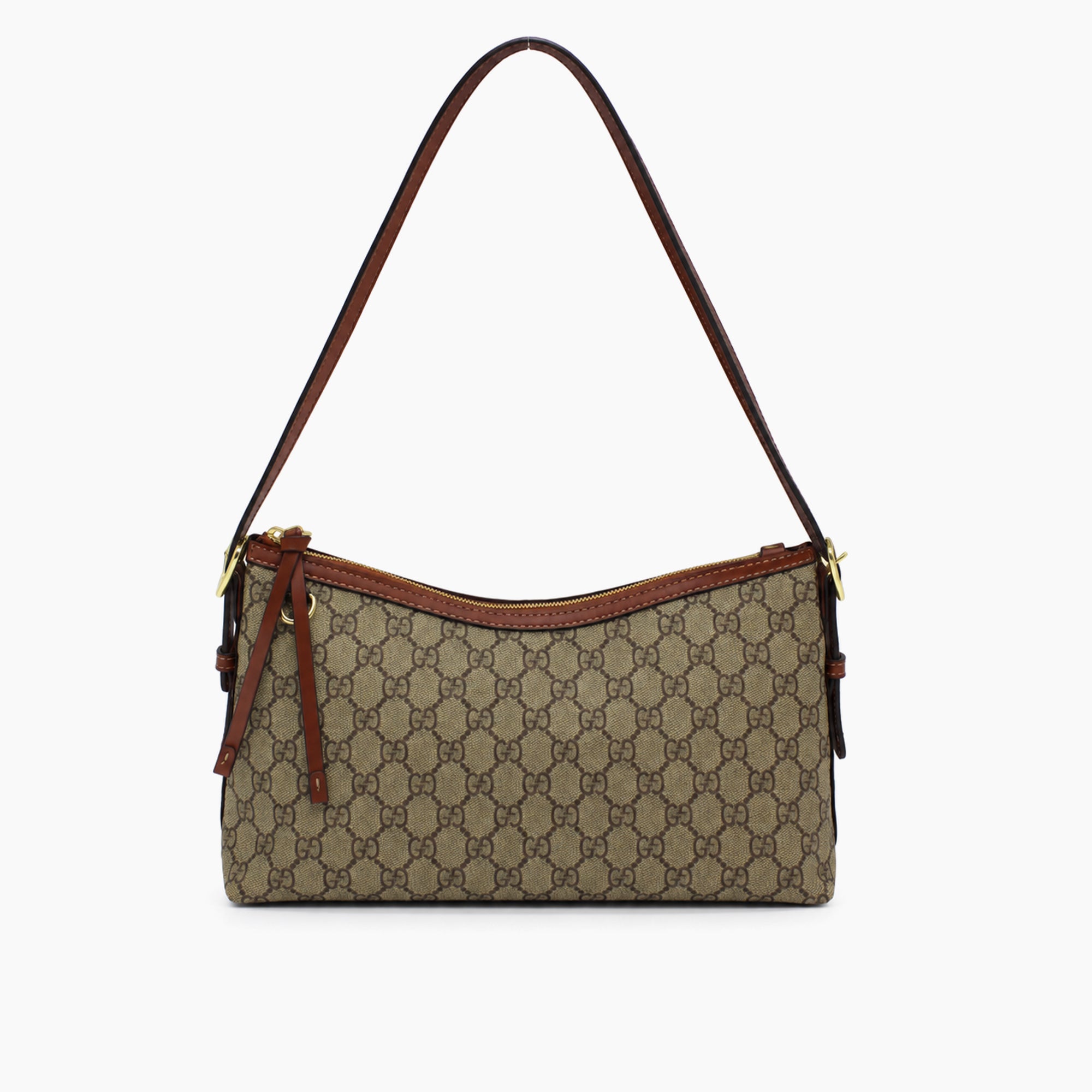 Gucci GG Emblem: Beige et marron-