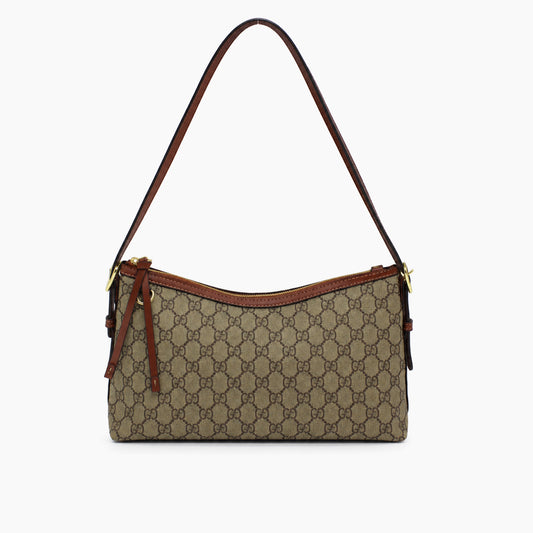 Gucci GG Emblem: Beige et marron-