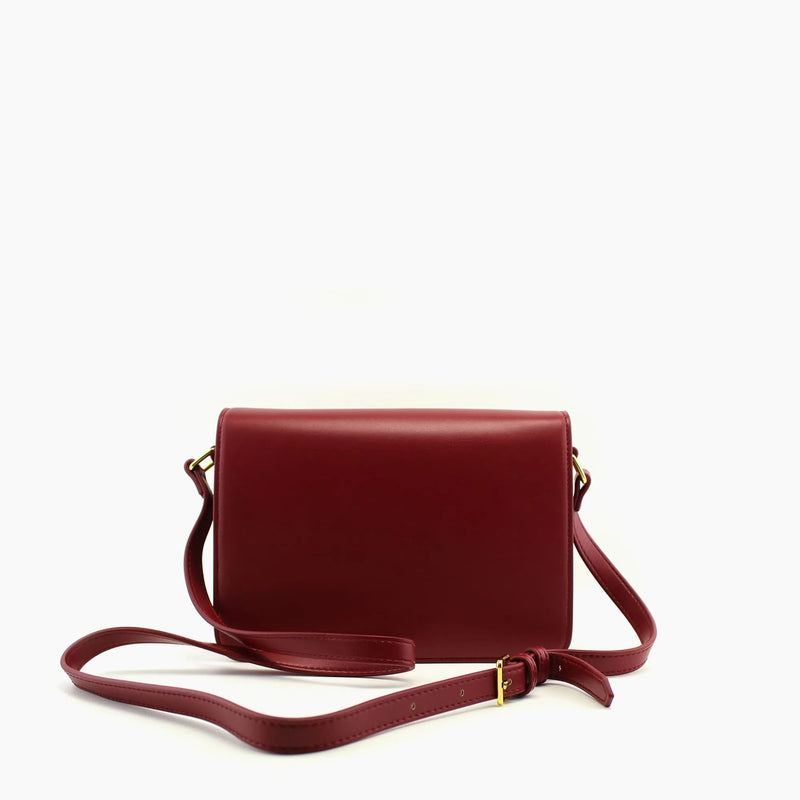 Triomphe de Celine Rouge Bordeaux Cuir lisse