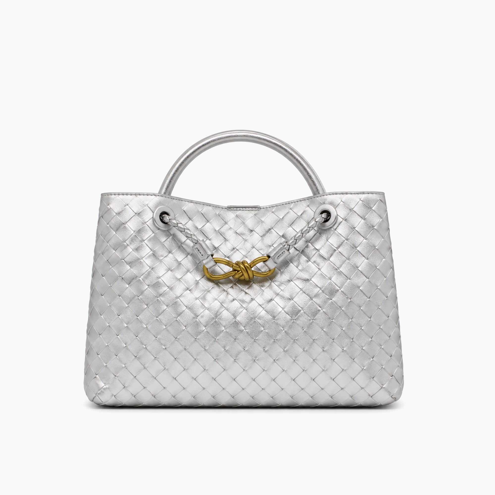 Cabas Andiamo de Bottega Veneta: Argent -