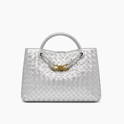 Cabas Andiamo de Bottega Veneta: Argent -