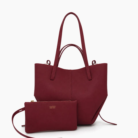Cabas Cyme Mini de Polène: Bordeaux -
