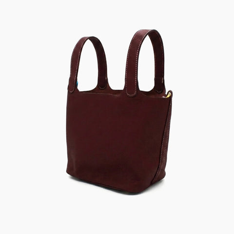 Hermès Picotin Lock (mini): Bordeaux foncé -