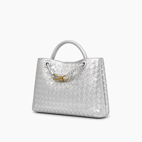 Cabas Andiamo de Bottega Veneta: Argent -