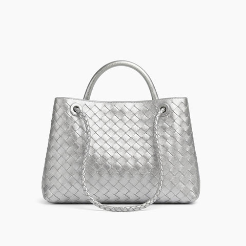 Cabas Andiamo de Bottega Veneta: Argent -
