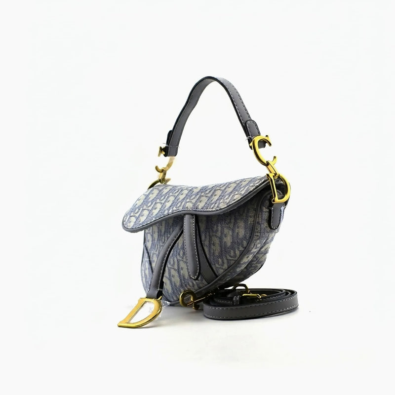 Saddle Dior Gris et Bleu Clair