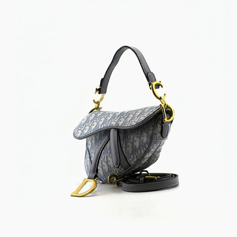 Saddle Dior Gris et Bleu Clair