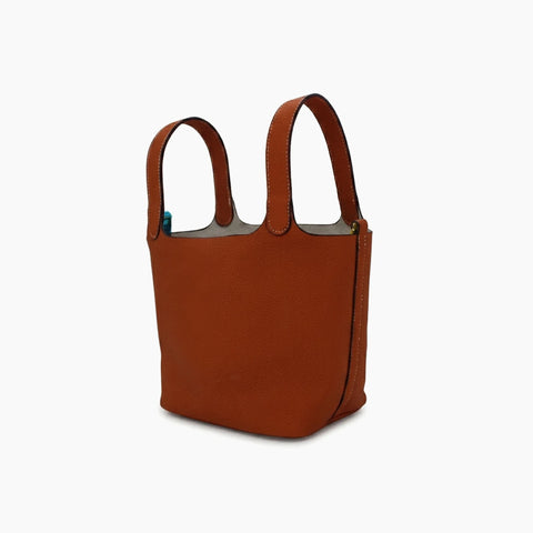 Hermès Picotin Lock (mini): Orange brûlé / Terracotta -