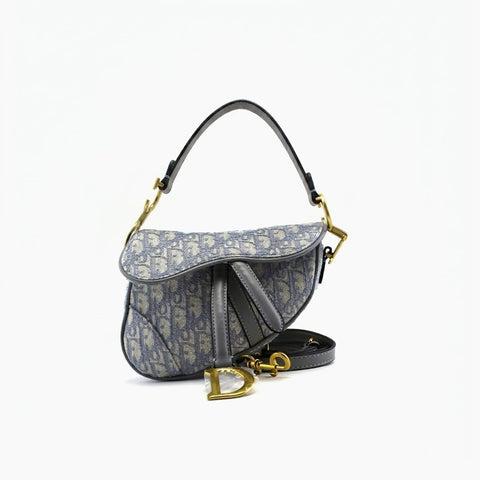 Saddle Dior Gris et Bleu Clair