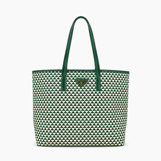 Cabas Prada Symbole: Vert et écru -