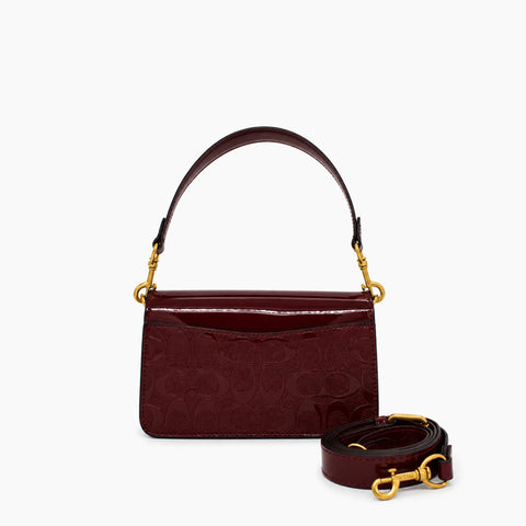 sac porté épaule Tabby 20: Bordeaux verni-