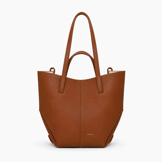 Cabas Cyme Mini de Polène: Marron cognac -