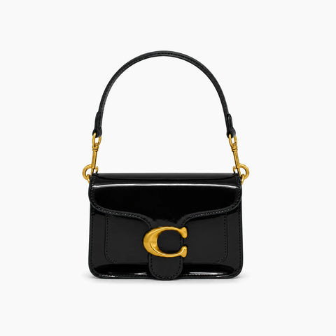 sac porté épaule Tabby 20: Noir verni -