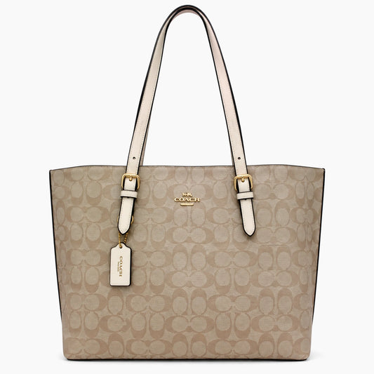 Sac Cabas Mollie en toile: Beige clair