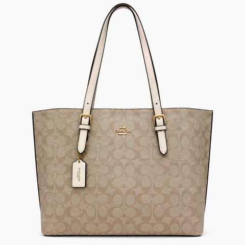 Sac Cabas Mollie en toile: Beige clair
