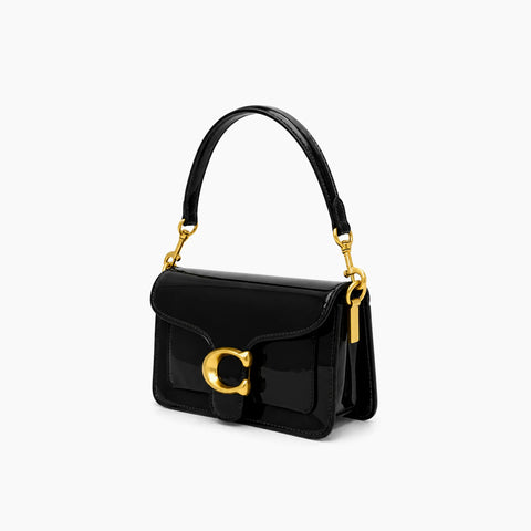 sac porté épaule Tabby 20: Noir verni -
