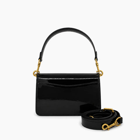 sac porté épaule Tabby 20: Noir verni -
