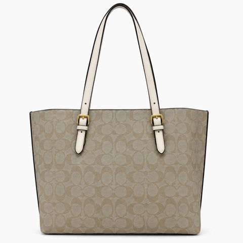 Sac Cabas Mollie en toile: Beige clair
