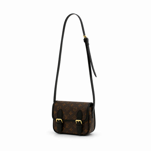 Satchel Wearable Wallet: Marron et noir -